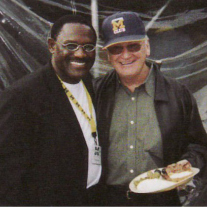 Dr. Billy Taylor with Bo Schembechler